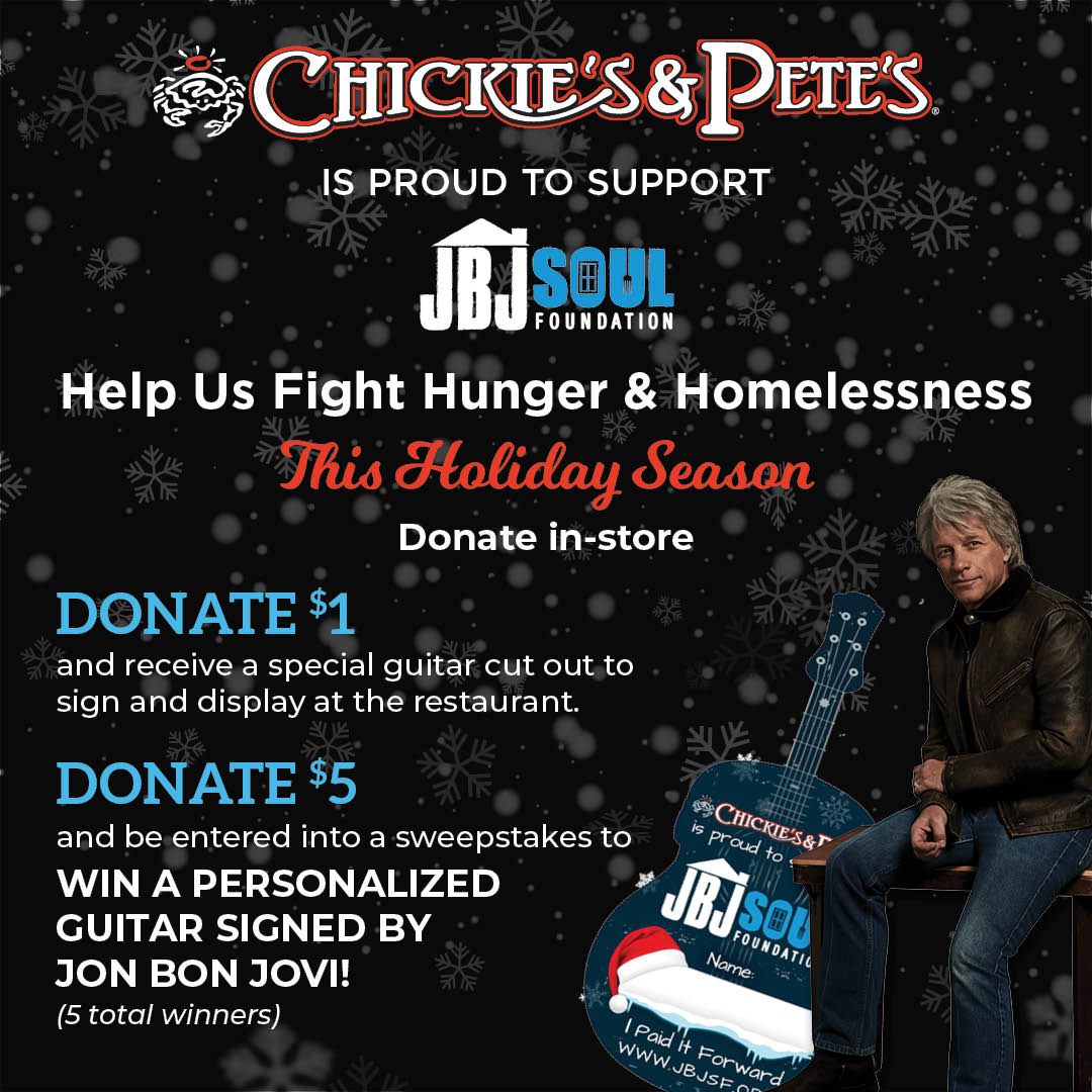 CHICKIE S AND PETE S TEAMS UP WITH JBJ SOUL FOUNDATION TO HELP FIGHT   CP JBJ Soul Foundation Digital Graphics 1080x1080 FINAL 12 22 002 